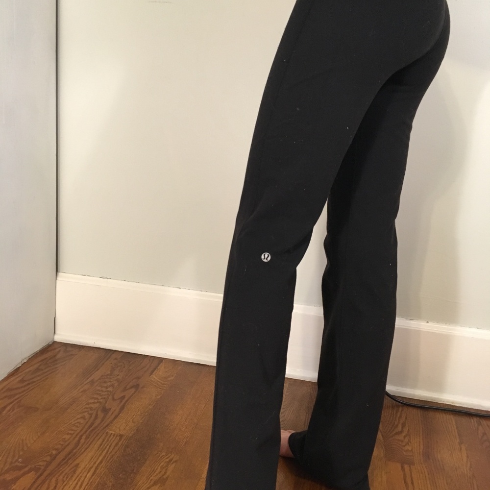 lululemon, yoga pants, size 4, black, loose